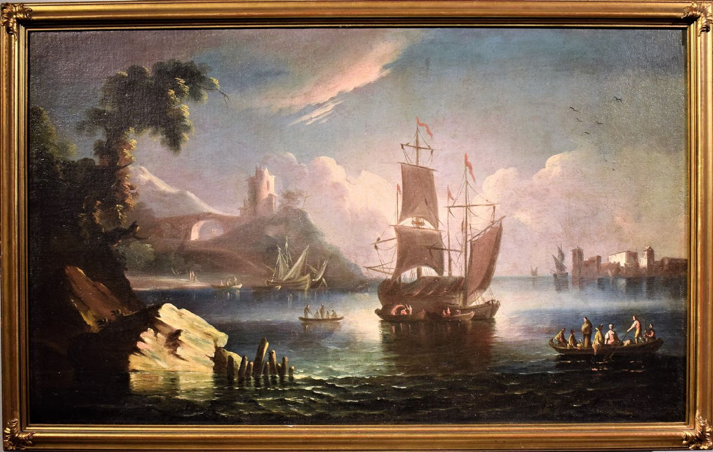 Couple de Vues Marines, Paolo Maria Antoniani 1785c. VENDU